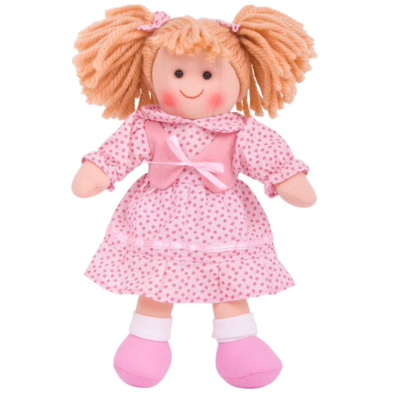Bigjigs Toys Látková bábika Sophie - 28 cm
