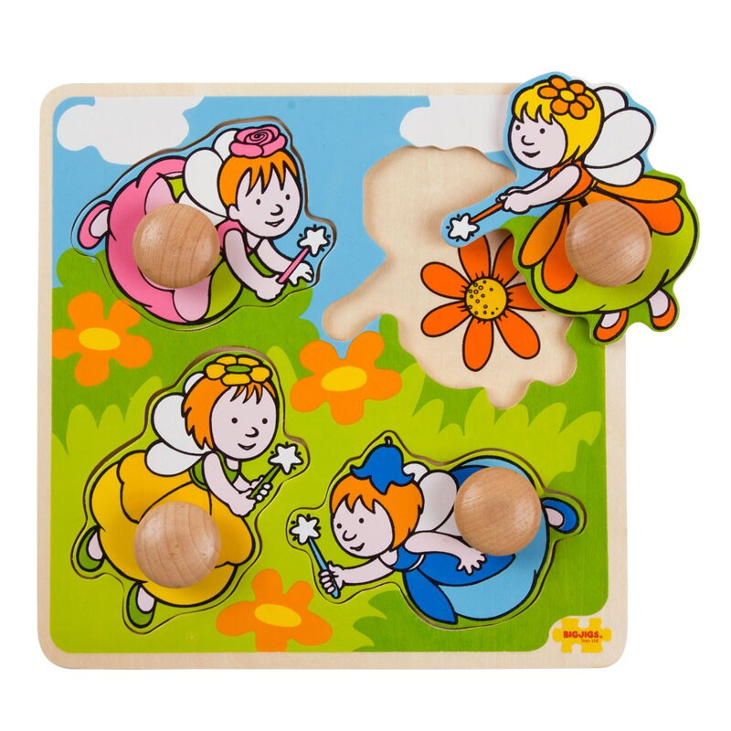Bigjigs Toys Moje prvé vkladacie puzzle - Víly Bigjigs Toys Moje prvé vkladacie puzzle - Víly