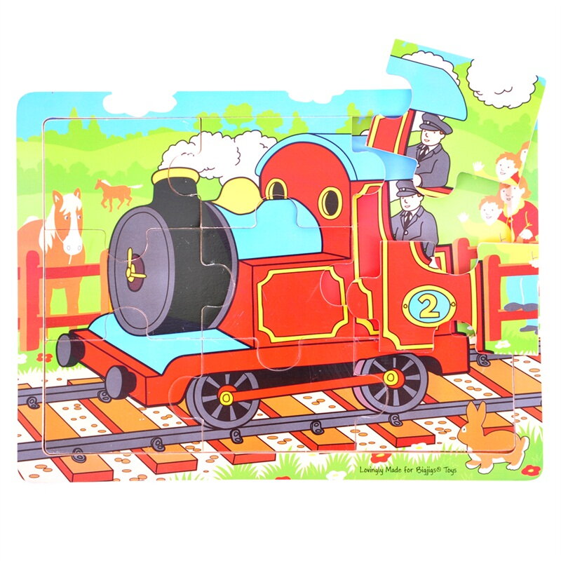 Bigjigs Toys Puzzle Vlak 9 ks Bigjigs Toys Puzzle Vlak 9 ks