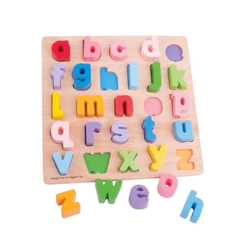 Bigjigs Toys Vkladacie puzzle - Abeceda, malé písmená