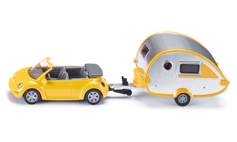 SIKU Blister - Osobný automobil s obytným prívesom 1:55 SIKU Blister - Osobný automobil s obytným prívesom 1:55