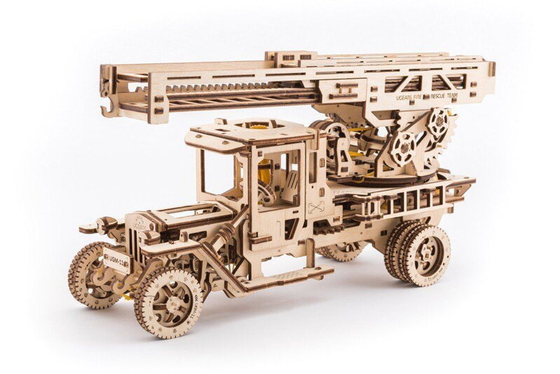 Ugears 3D mechanické puzzle - UGM 11 s požiarnym rebríkom 537 ks Ugears 3D mechanické puzzle - UGM 11 s požiarnym rebríkom 537 ks