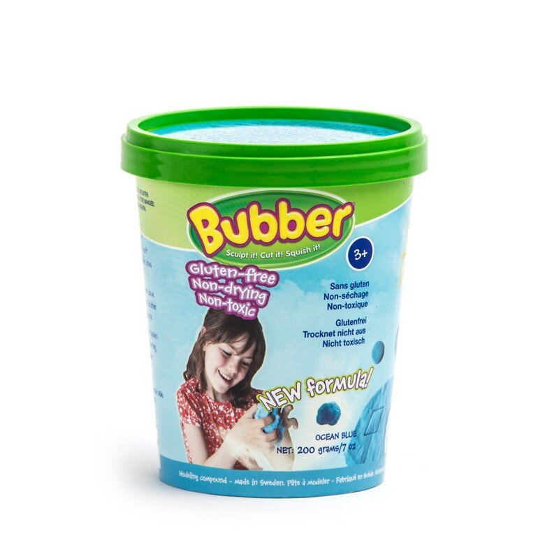 WABA fun Modelovacia hmota Bubber 200g - modrá
