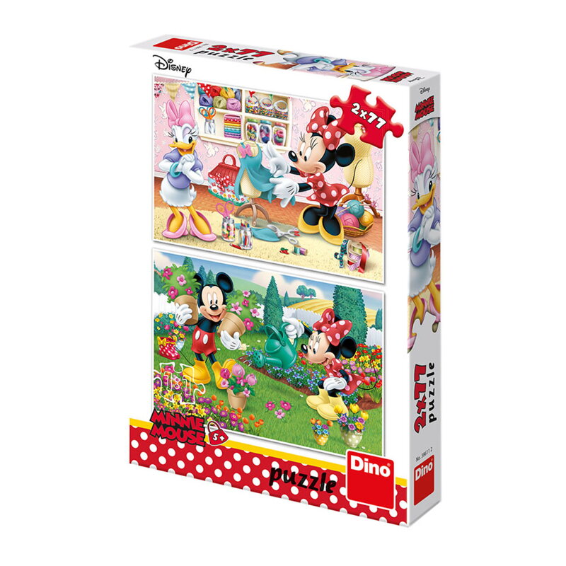 Dino Puzzle Pracovitá Minnie 2x77 ks
