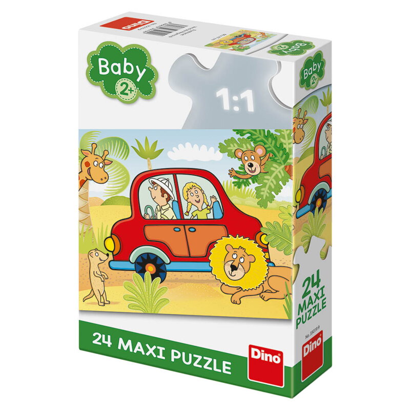 Dino Puzzle maxi Safari 24 ks Dino Puzzle maxi Safari 24 ks