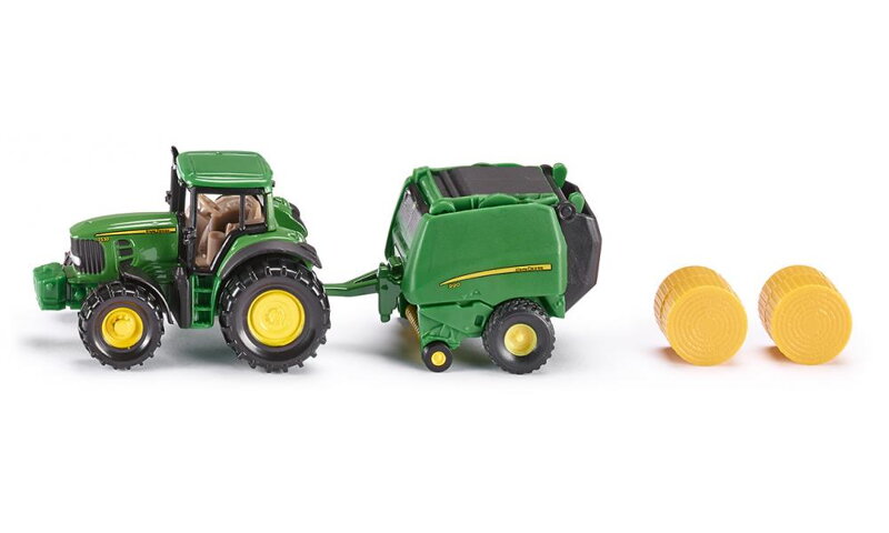 SIKU Blister - John Deere traktor s balíkovačkou 1:87 SIKU Blister - John Deere traktor s balíkovačkou 1:87