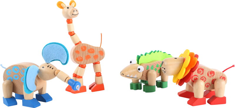 Small Foot Ohybné divoké zvieratká 1 ks Small Foot Ohybné divoké zvieratká 1 ks