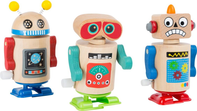 Small Foot Drevený naťahovací robot 1 ks Small Foot Drevený naťahovací robot 1 ks