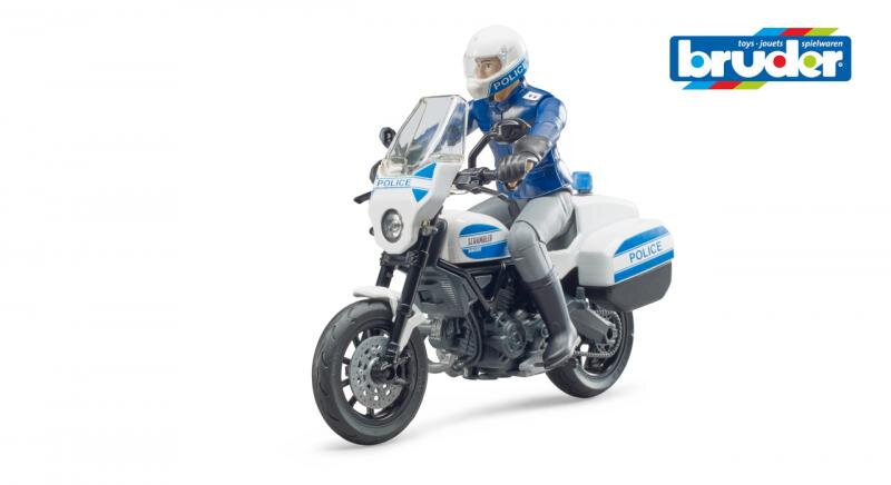 Bruder 62731 Bworld policajná motorka Scrambler Ducati a policajt