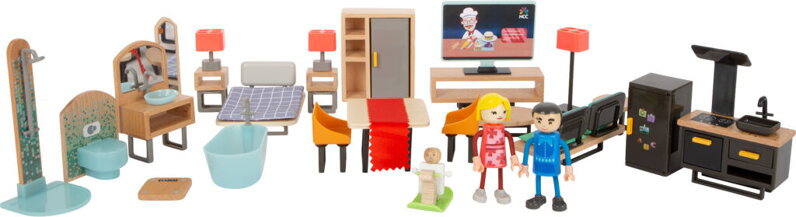Moderná sada nábytku pre bábiky