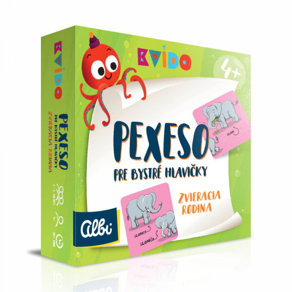 Albi Kvído Pexeso pre bystré hlavičky Zvieracia rodina Albi Kvído Pexeso pre bystré hlavičky Zvieracia rodina