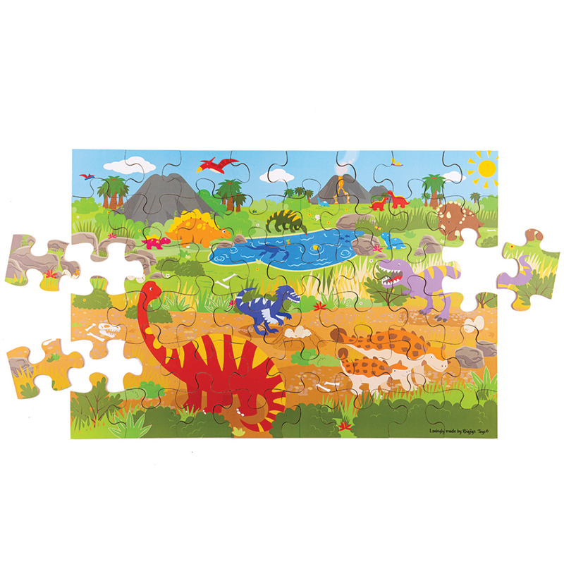 Bigjigs Toys Podlahové puzzle Dinosaury 48 ks