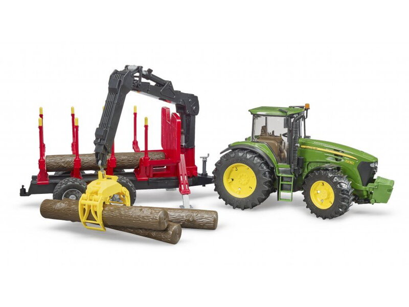 Bruder 3054 Traktor John Deere 7930 s prepravníkom na drevo Bruder 3054 Traktor John Deere 7930 s prepravníkom na drevo