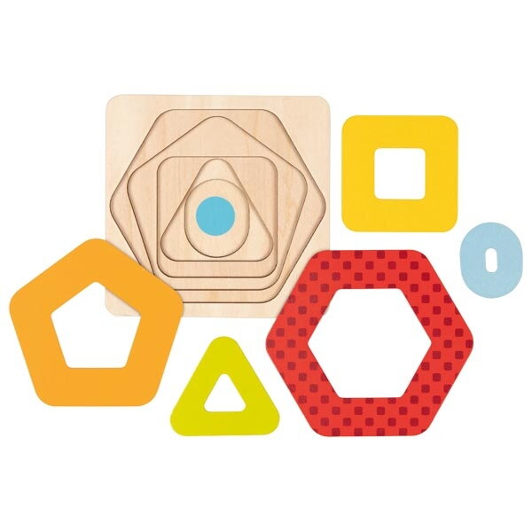 Goki Vrstvové puzzle Geometrické tvary 2 Goki Vrstvové puzzle Geometrické tvary 2