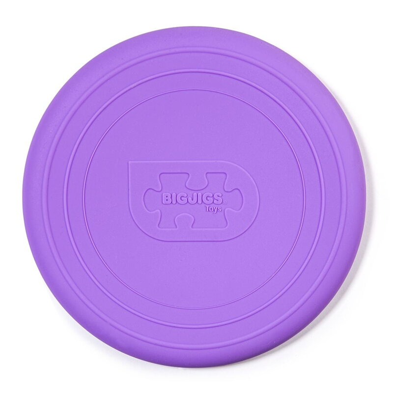 Bigjigs Toys Silikónové frisbee fialové Lavender