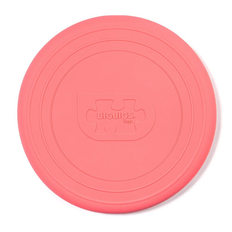 Bigjigs Toys Silikónové frisbee ružové Coral