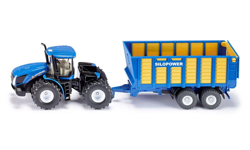 SIKU Farmer - Traktor New Holland so silážnym prívesom Joskin 1:50