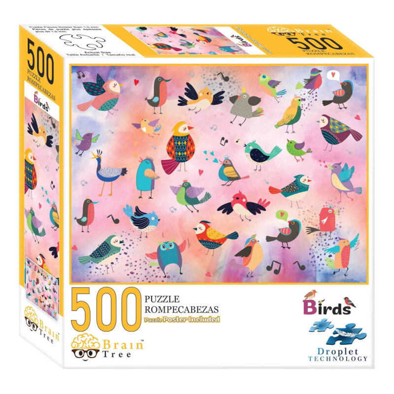 Brain Tree Puzzle Rozprávkové vtáky 500 dielikov