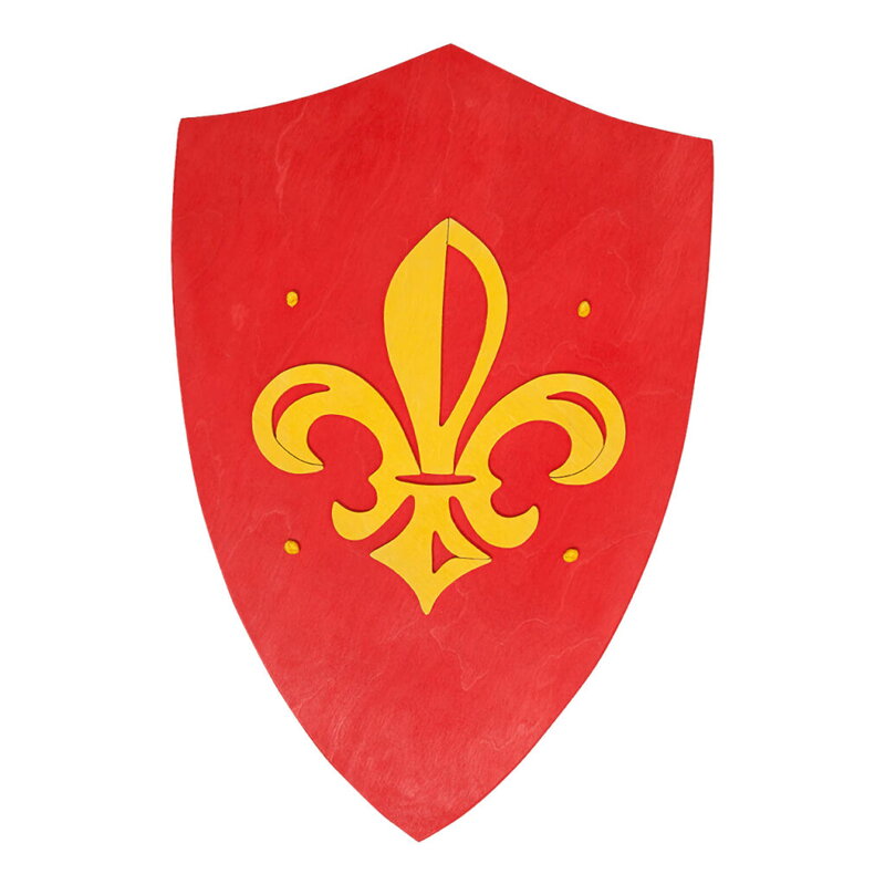 Fauna Drevený štít červený Anjou
