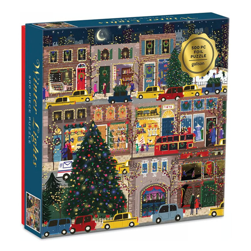 Galison Puzzle Zimné svetlá 500 dielikov Galison Puzzle Zimné svetlá 500 dielikov