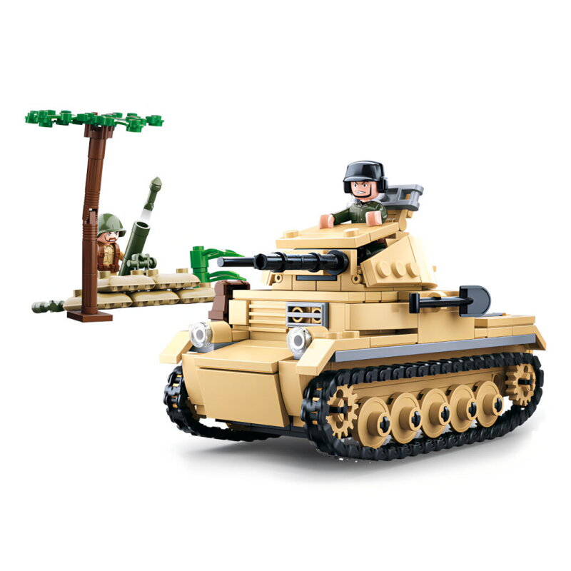 Sluban WWII M38-B0691 Nemecký tank Panzer II Sluban WWII M38-B0691 Nemecký tank Panzer II