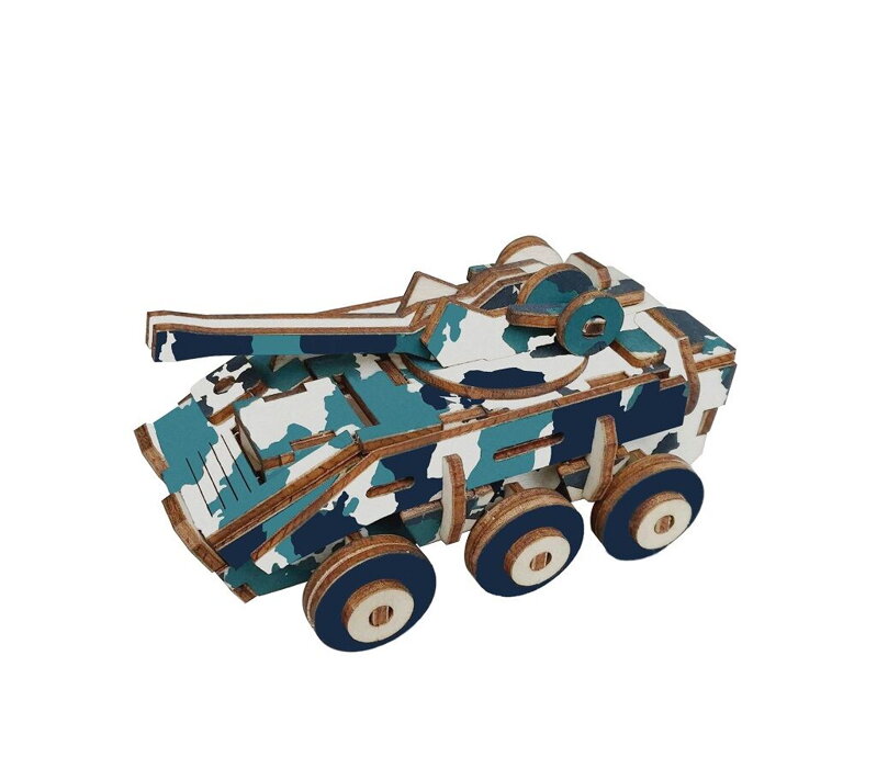 Woodcraft Drevené 3D puzzle Obrnené vozidlo