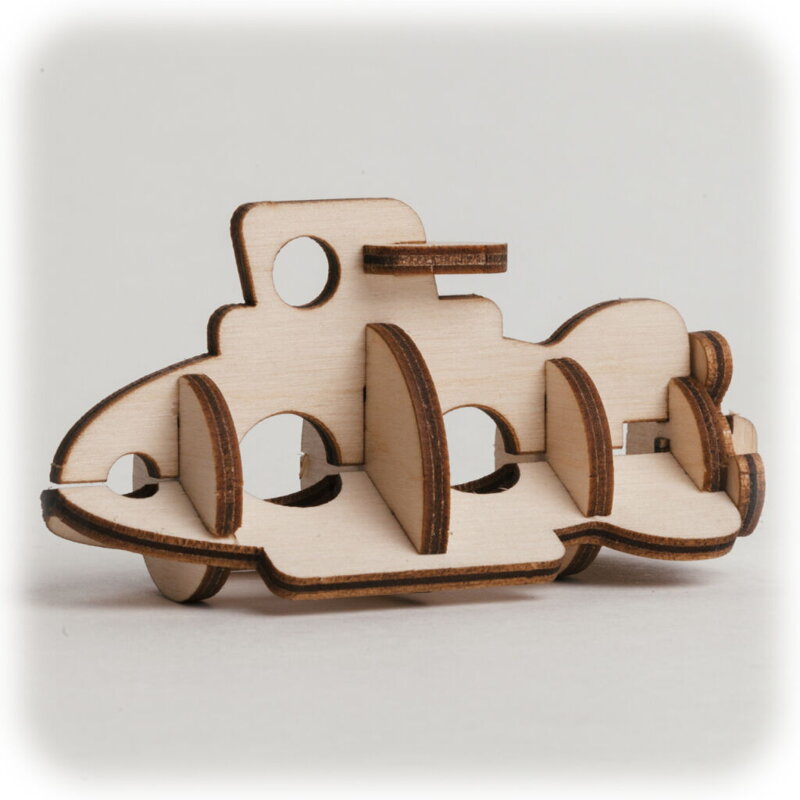 Drevené 3D puzzle Ponorka Drevené 3D puzzle Ponorka