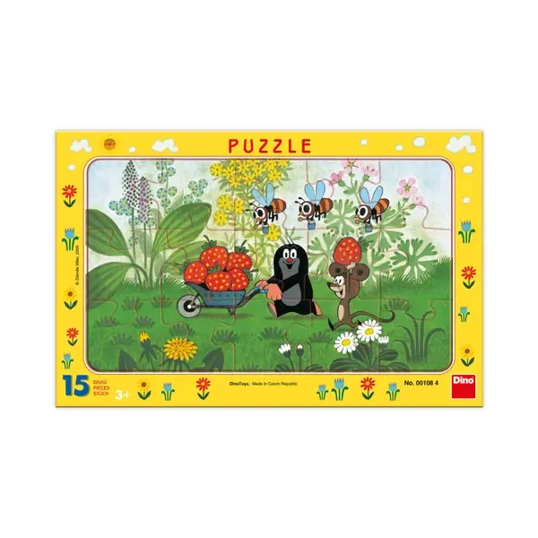 Dino Puzzle Krtko na výlete 15 dielov