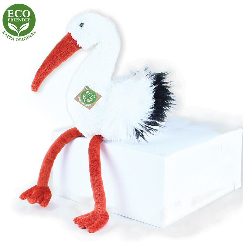 Plyšový bocian 39 cm ECO-FRIENDLY Plyšový bocian 39 cm ECO-FRIENDLY