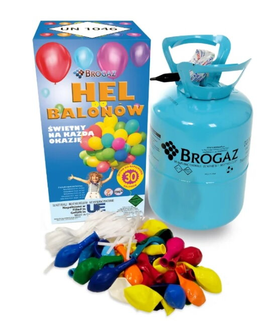 Hélium na 30 balónov