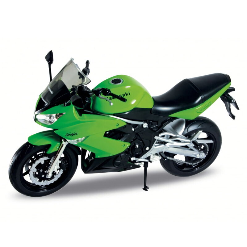 Welly Motocykel Kawasaki Ninja 650R 1:10 zelený