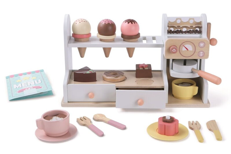 2Kids Toys Drevená cukráreň 2 v 1