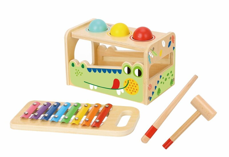 2Kids Toys Zatĺkačka a xylofón Krokodíl 2Kids Toys Zatĺkačka a xylofón Krokodíl