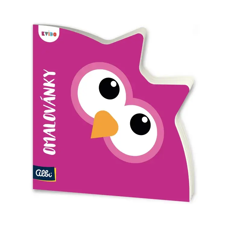 Albi Kvído Tvarované omaľovánky Sova Albi Kvído Tvarované omaľovánky Sova