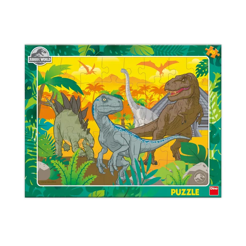 Dino Puzzle doskové Jurský Svet 40 dielikov Dino Puzzle doskové Jurský Svet 40 dielikov