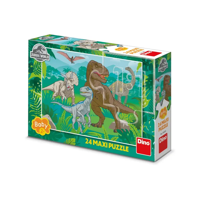 Dino Puzzle Jurský Svet 24 dielikov maxi Dino Puzzle Jurský Svet 24 dielikov maxi