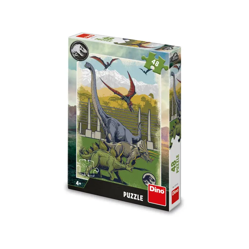 Dino Puzzle Jurský Svet 48 dielikov Dino Puzzle Jurský Svet 48 dielikov