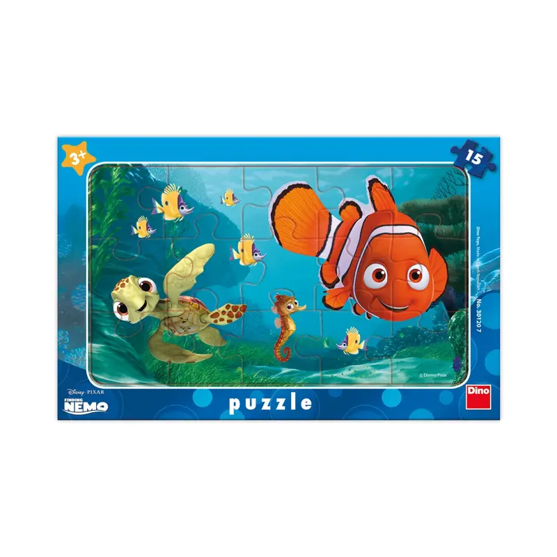 Dino Puzzle Nemo a korytnačka 15 dielikov doskové Dino Puzzle Nemo a korytnačka 15 dielikov doskové