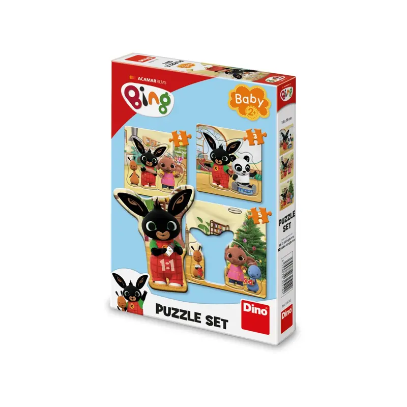 Dino Puzzle set Bing a kamaráti 3–5 dielikov Dino Puzzle set Bing a kamaráti 3–5 dielikov