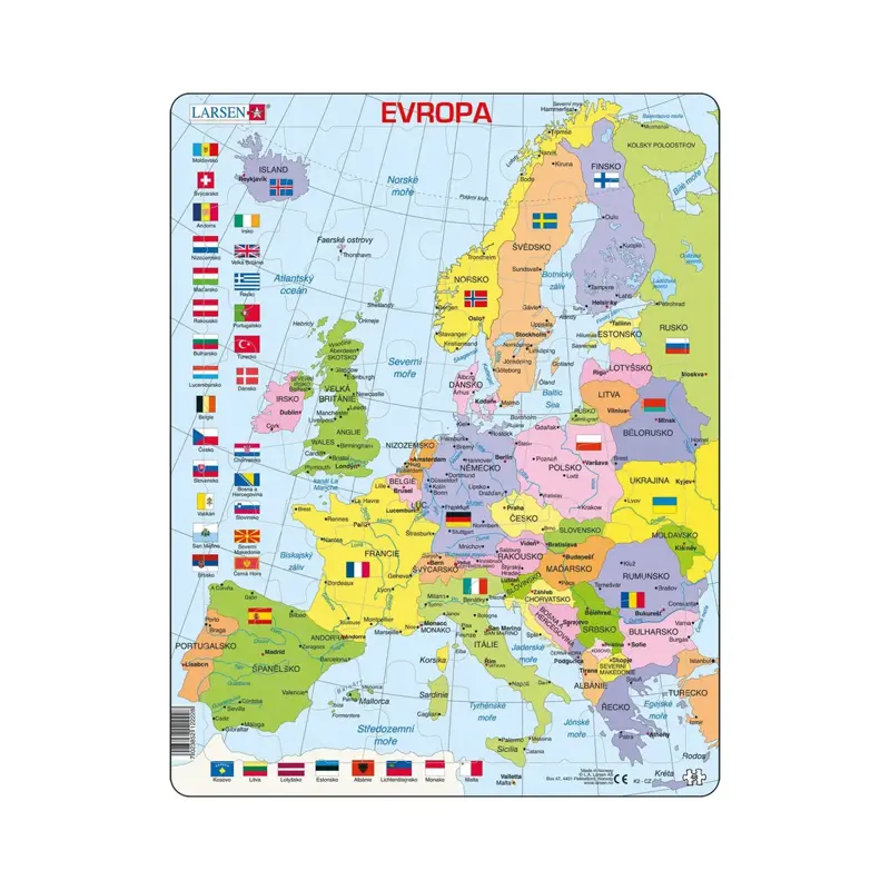 Dino Vzdelávacie puzzle Európa politická mapa Dino Vzdelávacie puzzle Európa politická mapa