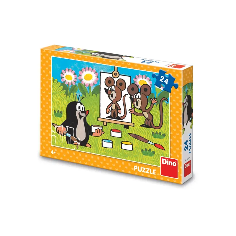 Dino Puzzle Krtko maliarom 24 dielikov Dino Puzzle Krtko maliarom 24 dielikov