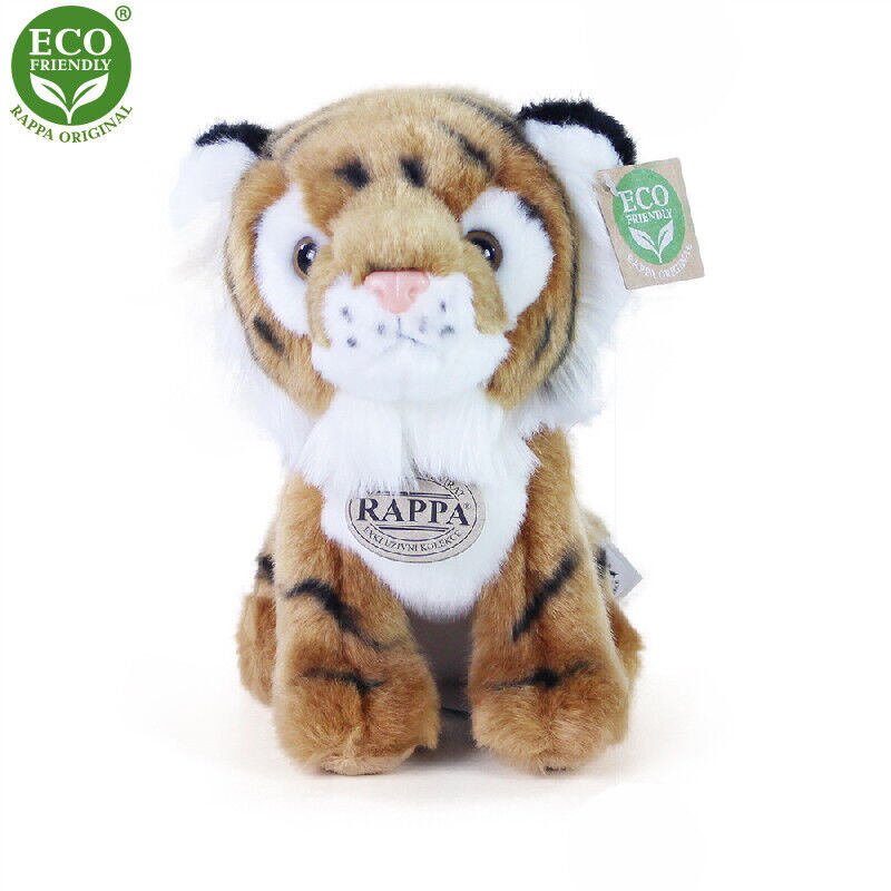 Plyšový tiger sediaci 18 cm ECO-FRIENDLY Plyšový tiger sediaci 18 cm ECO-FRIENDLY