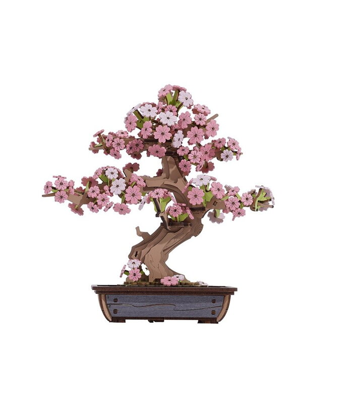 RoboTime 3D drevené puzzle Bonsaj sakura RoboTime 3D drevené puzzle Bonsaj sakura