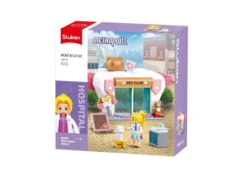 Sluban Metropolis M38-B1212C Ošetrovňa pre domácich miláčikov Sluban Metropolis M38-B1212C Ošetrovňa pre domácich miláčikov