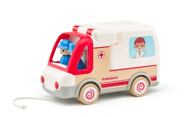 Woody Auto ambulancia so zvukmi a svetlom Woody Auto ambulancia so zvukmi a svetlom