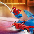 Spider-Manovo pretekárske auto a Venomov Zelený goblin