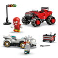 Silver a jeho auto vs. Knuckles a jeho monster truck