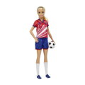 Barbie futbalová bábika  - BARBIE V ČERVENOM DRESE