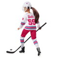 Barbie zimné športy bábika asst