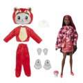 Barbie CUTIE REVEAL Barbie v kostýme - mačiatko v červenom kostýme Pandy